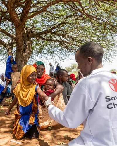 Health worker Mowlid at a remote community in Somali Region Ethiopia
