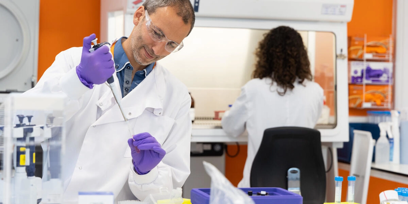 Scientists in lab