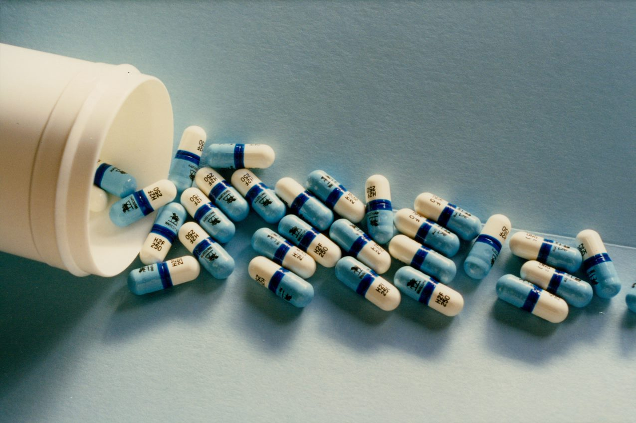 HIV medication capsules, 1987