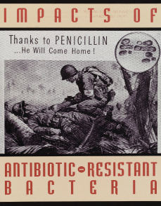 Poster advocating the benefits of Penicillin. Wellcome Collection