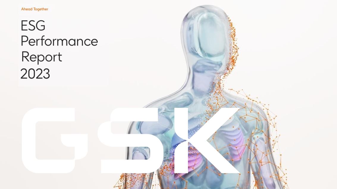 GSK human tech image with ESG Performance Report 2023 copy