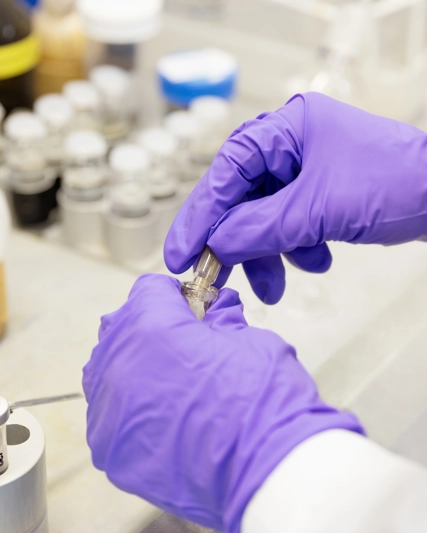 Scientist works in a lab