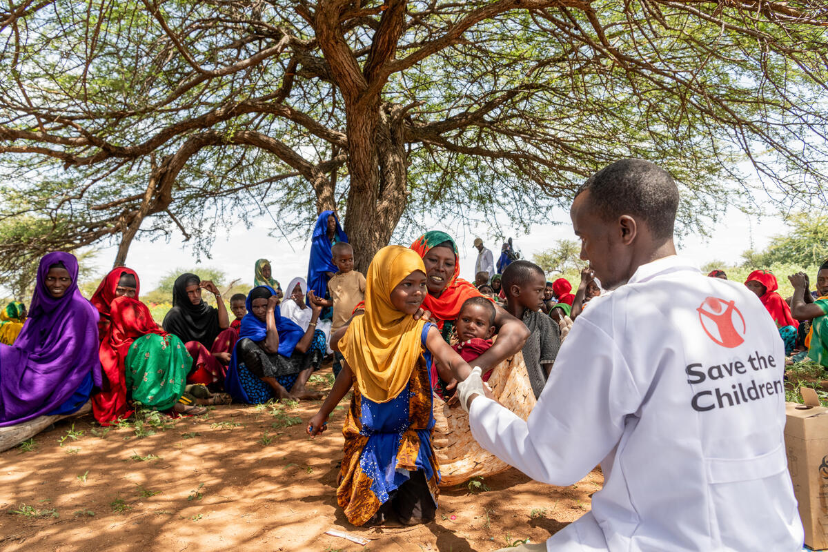 Health worker Mowlid at a remote community in Somali Region Ethiopia