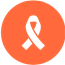 Orange ribbon icon