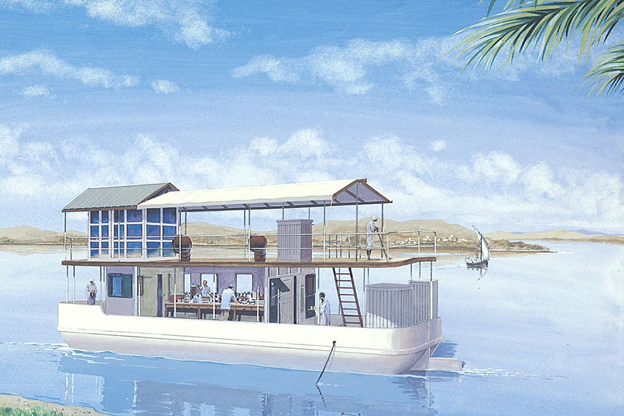 Artists impression of the WTRL floating lab
