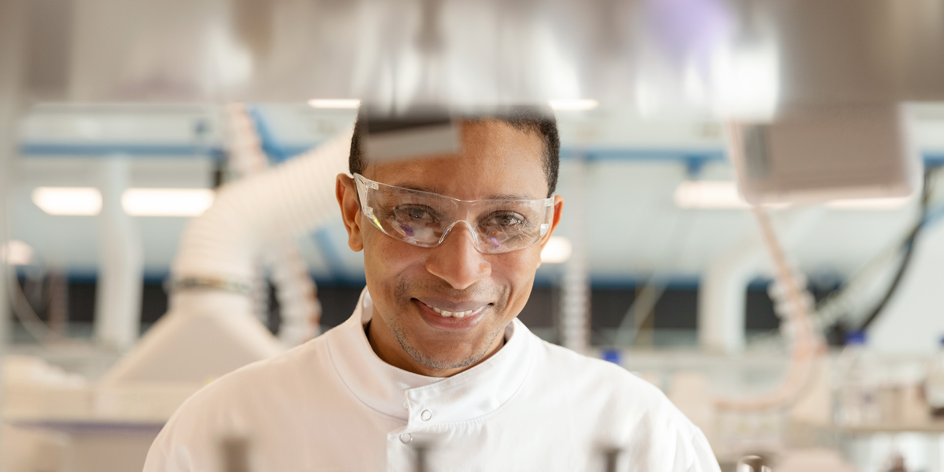 Closeup of a man in a lab