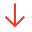 Red down arrow