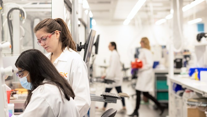 two scientists in the lab