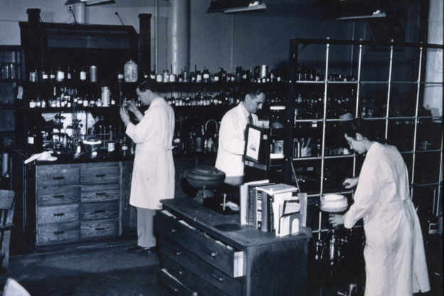 Burroughs Wellcome & Co. (USA) biochemistry lab, c.1949