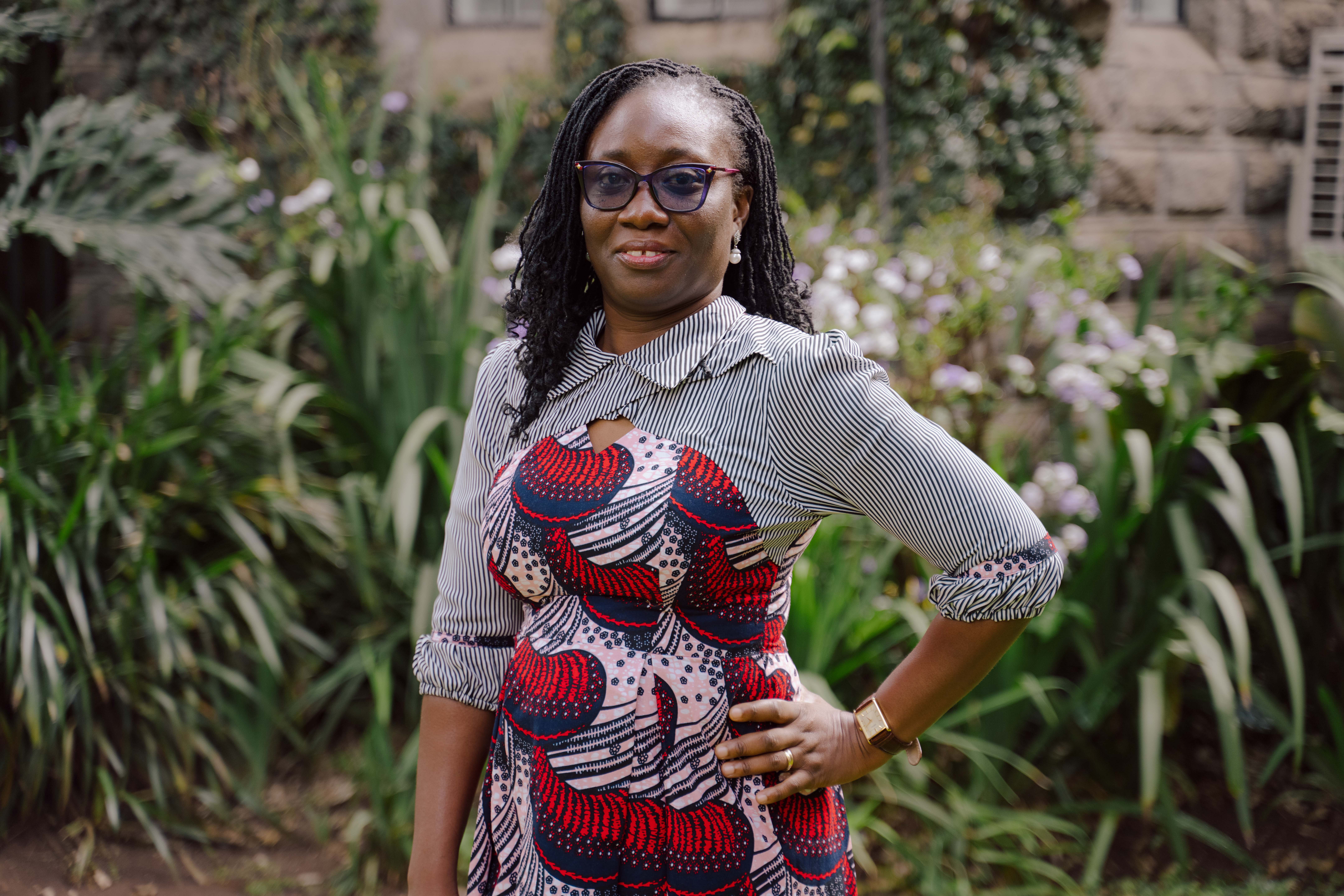 woman posing for camera 