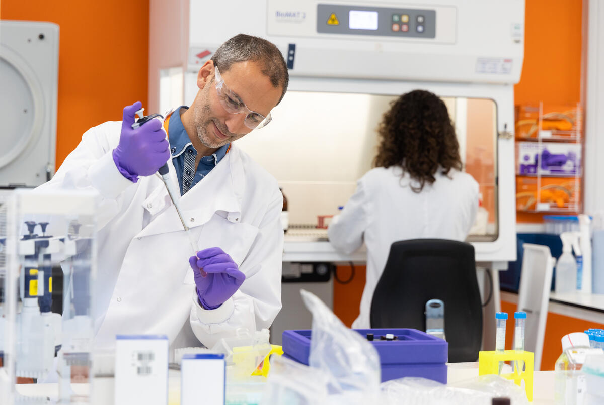 Scientists in lab