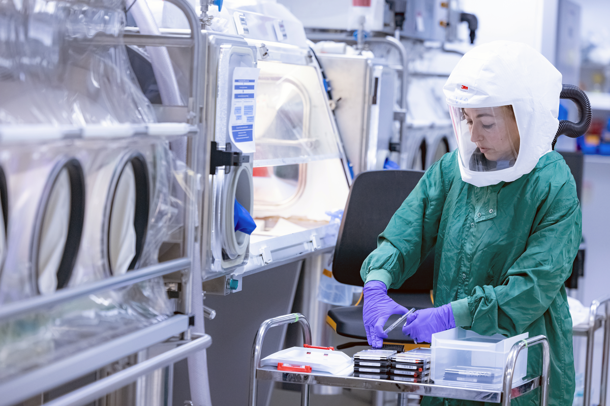 Scientist working in a lab