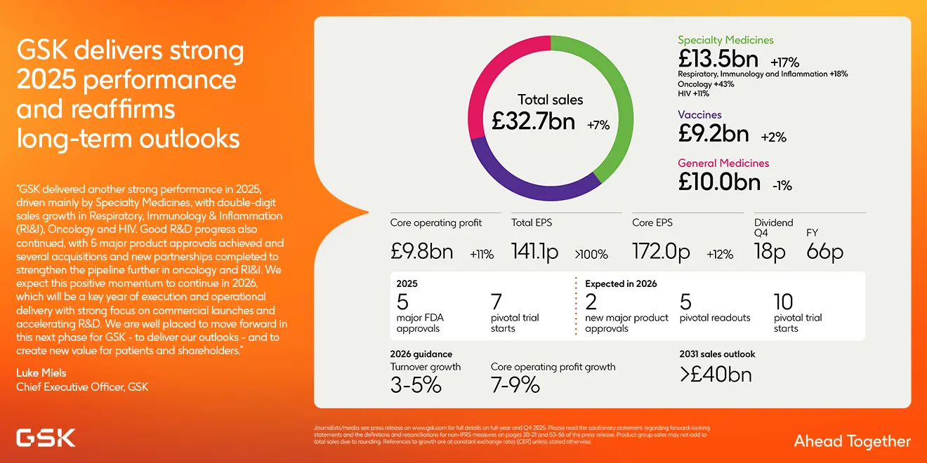 FY 2025 results infographic