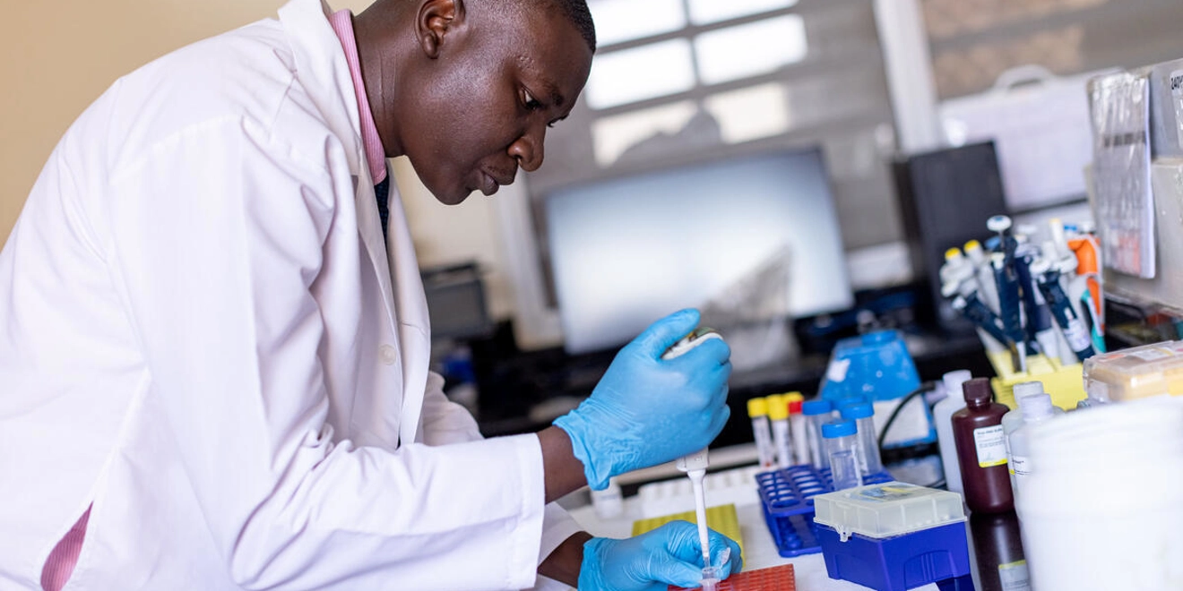 man in a lab