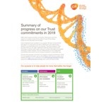 Summary of progress on our Trust commitments in 2019