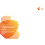Requisitioning a resolution at a GSK annual general meeting 2014