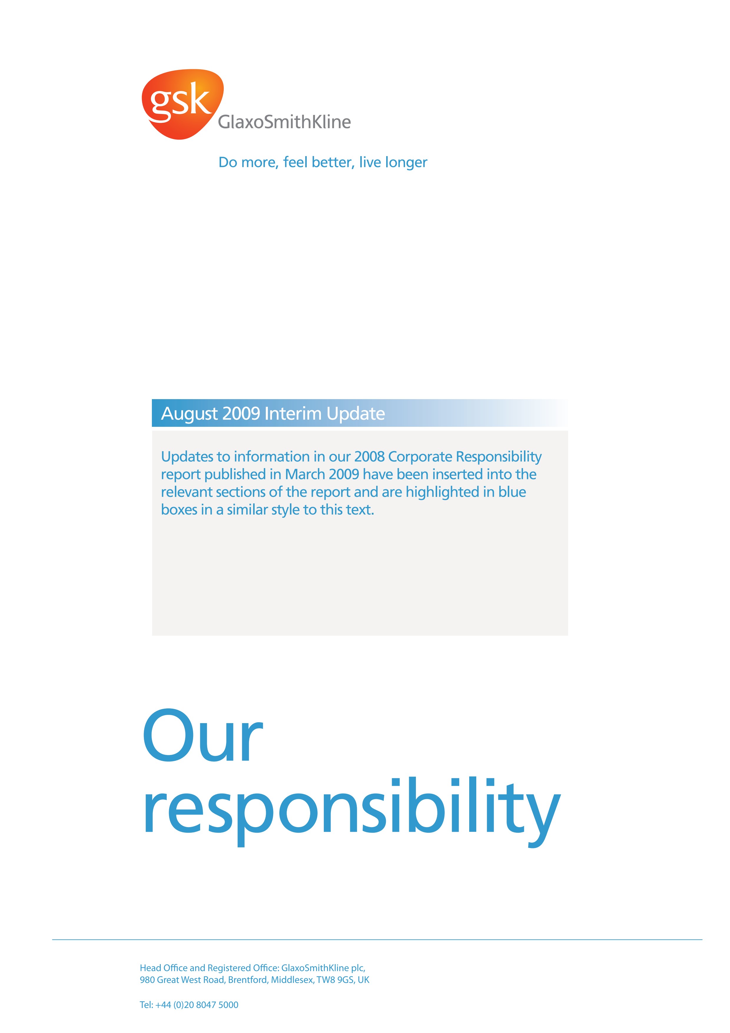 Corporate Responsibility Report 2008