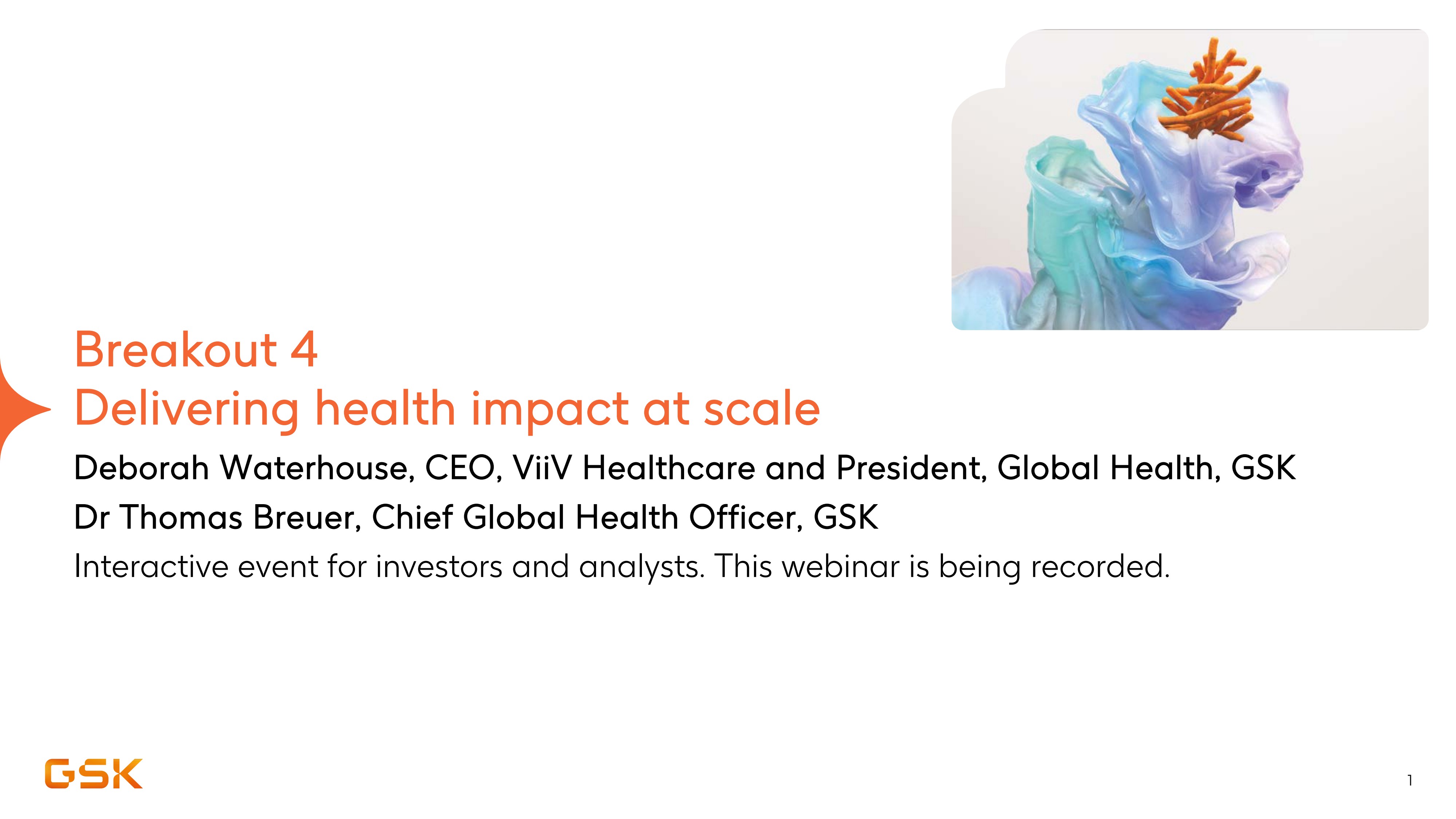 Breakout 4 - Delivering health impact at scale