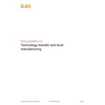 GSK position on Technology transfer and local manufacturing