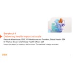 Breakout 4 - Delivering health impact at scale