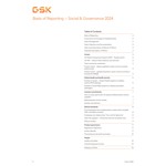 Basis Of Reporting For Social And Governance 2024