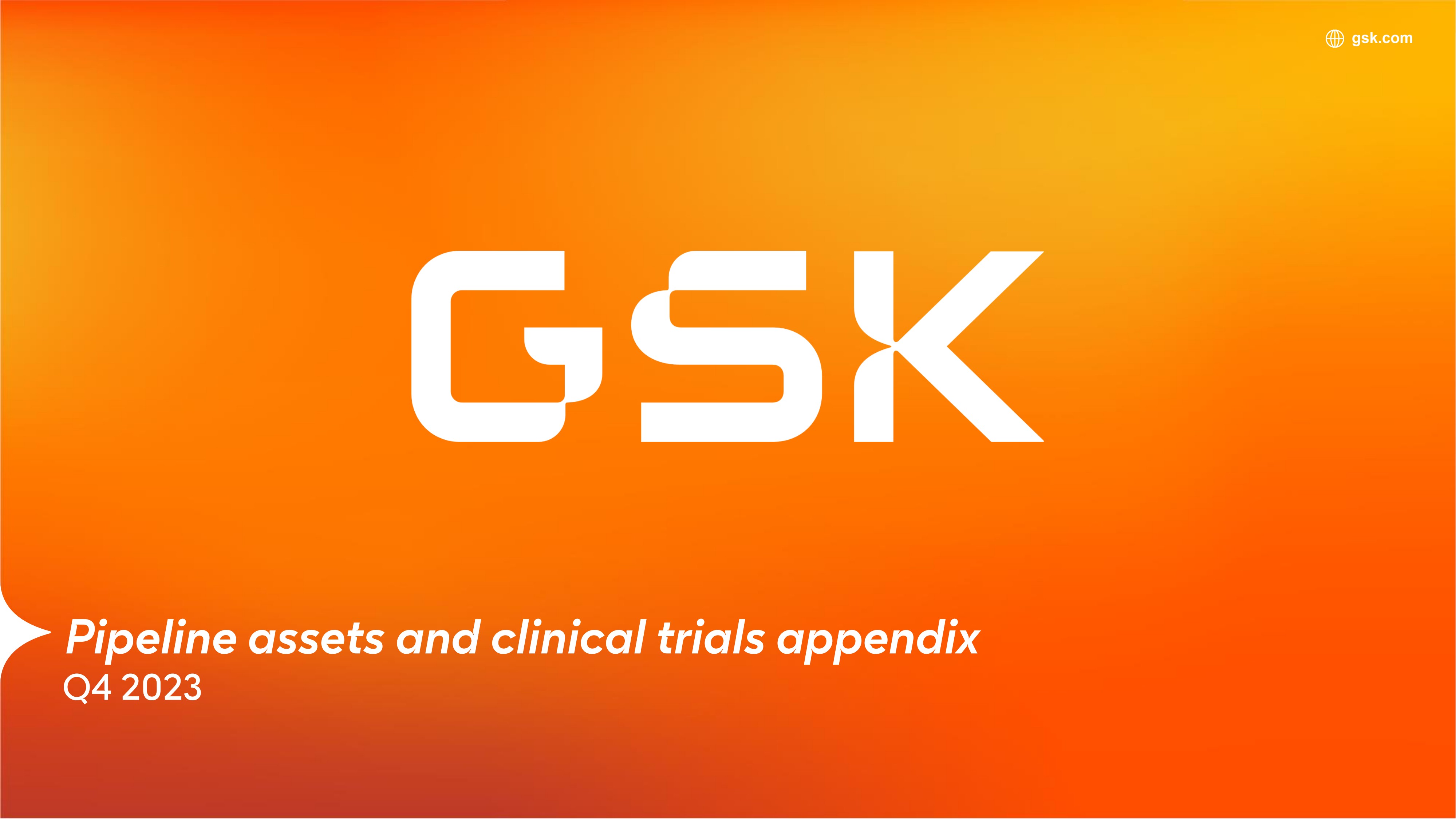 FY 2023 pipeline assets and clinical trials report