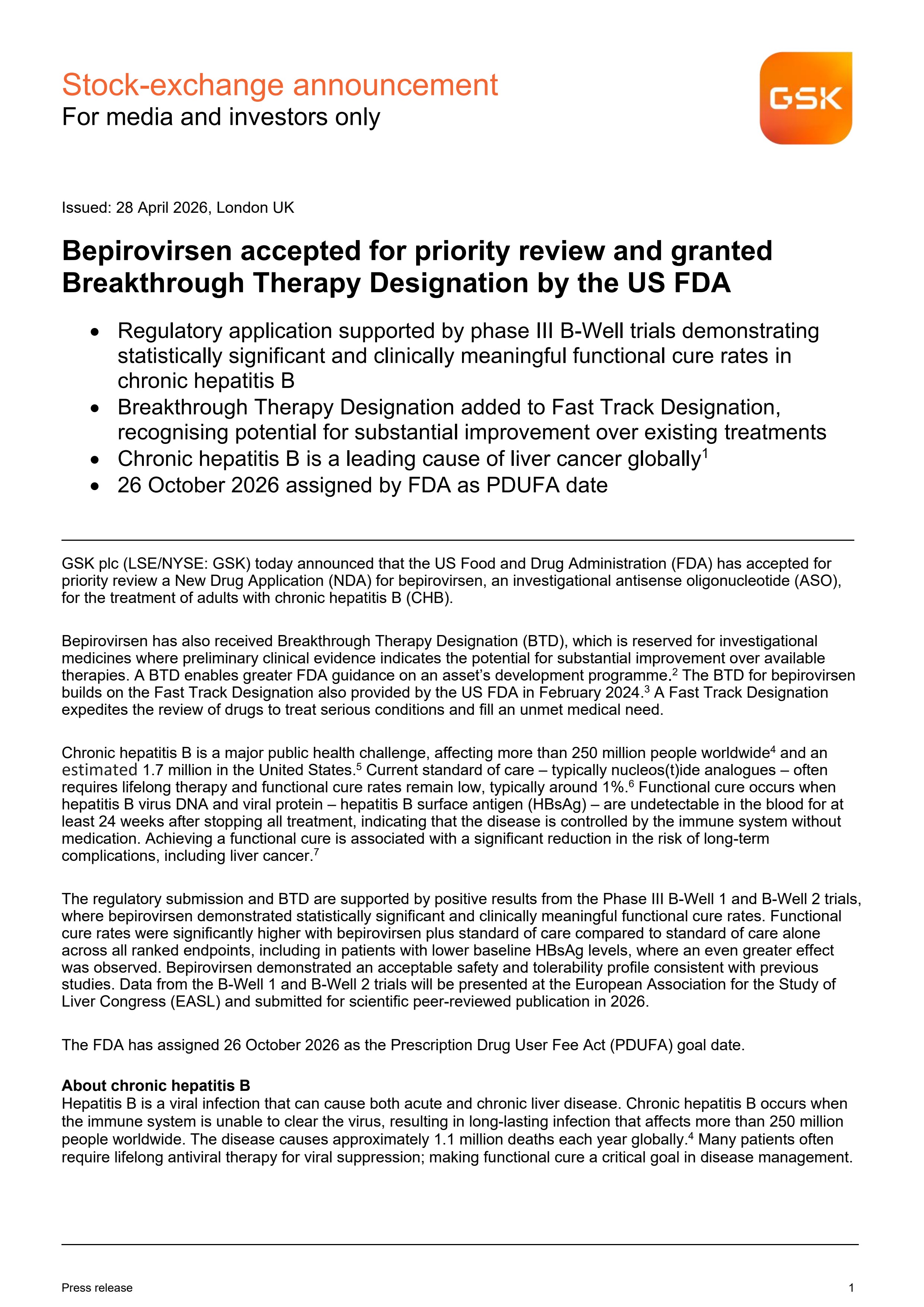 Bepi FDA File Acceptance SEA