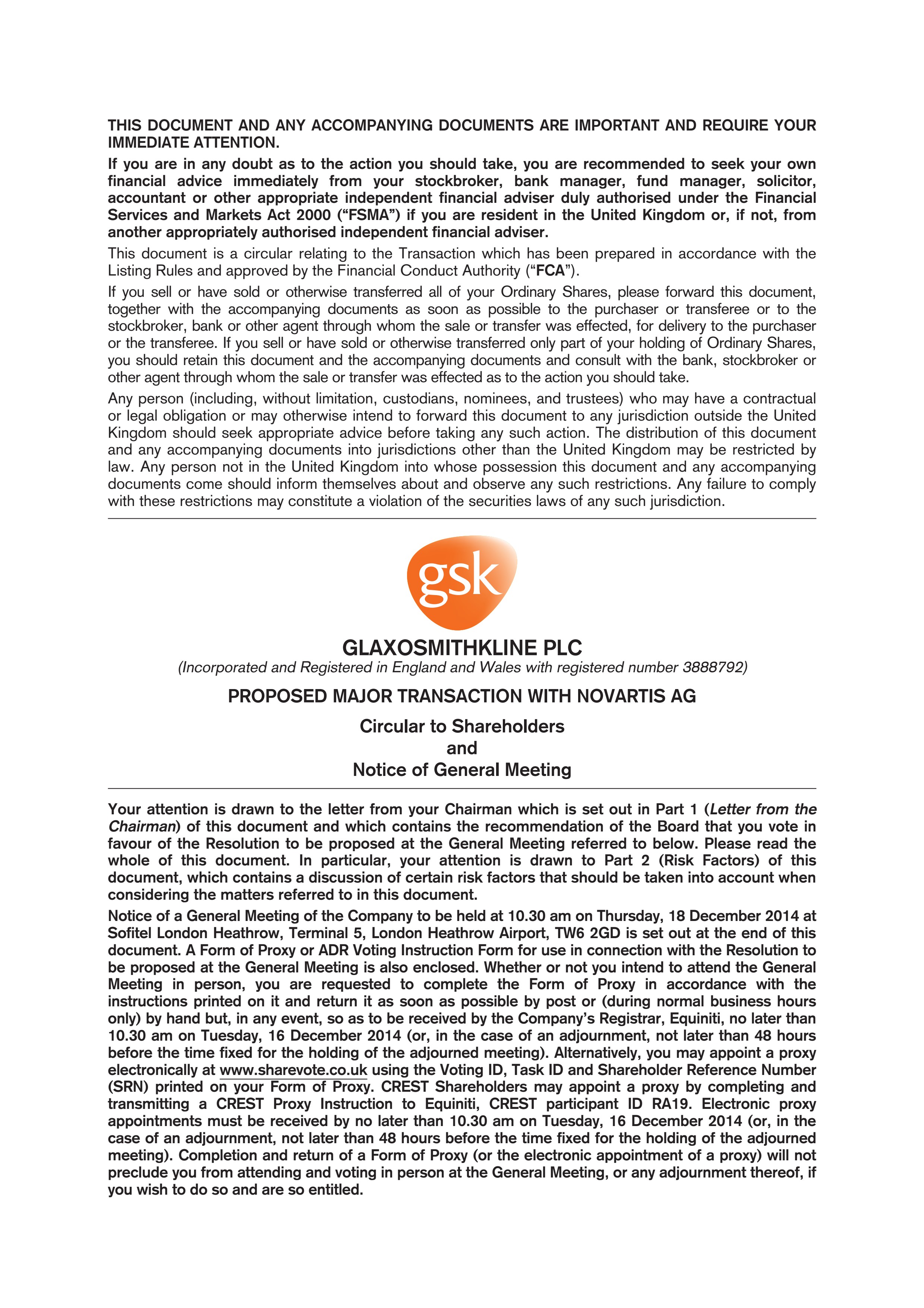 Gsk Novartis Circular