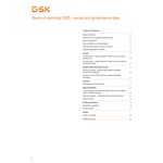 Basis of reporting for social and governance 2025