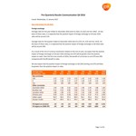 Q4 2016 pre announcement aide memoire