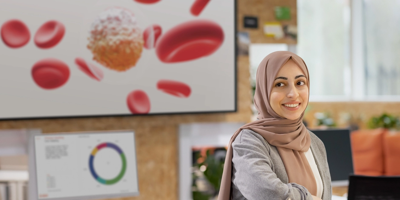 GSKH team member sitting at the desk