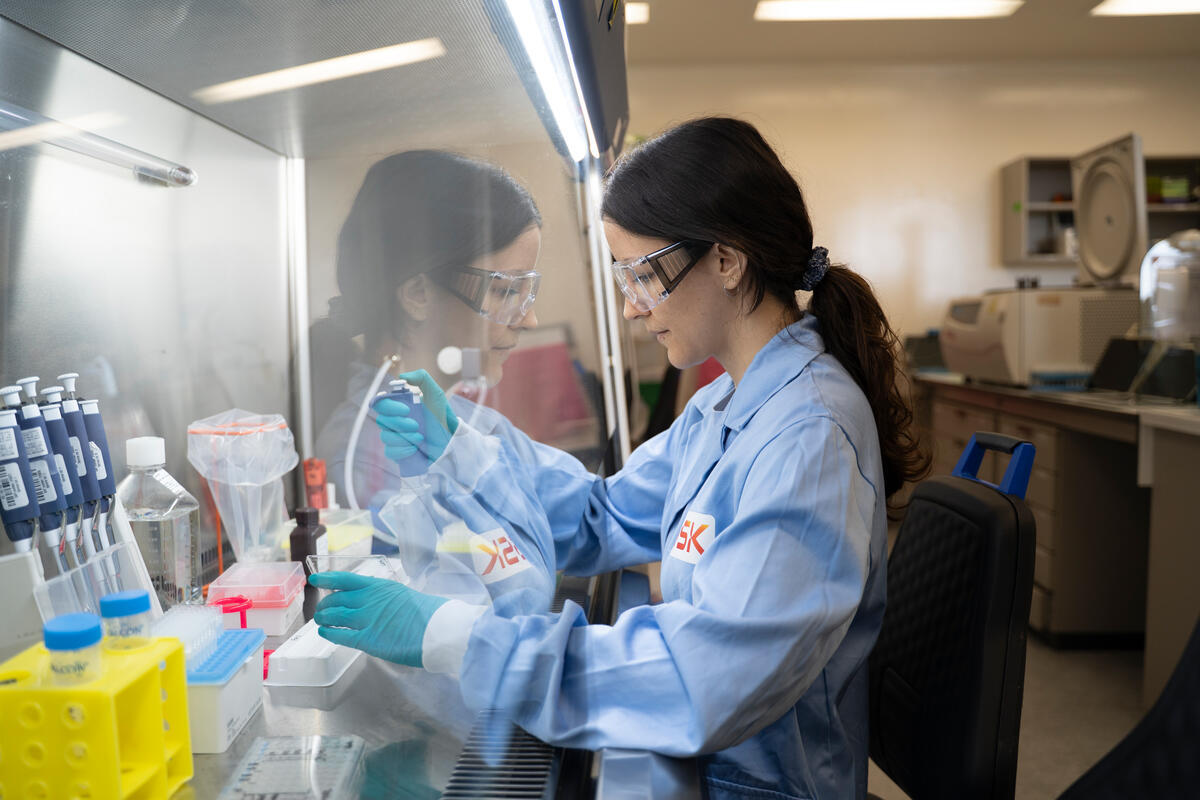 Scientist in lab
