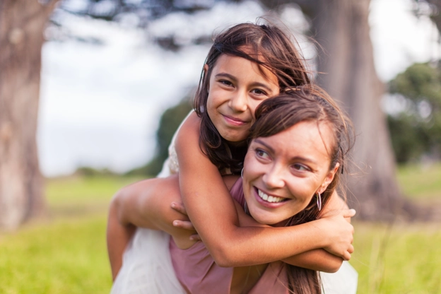 mother and daughter