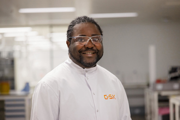 portrait of a respiratory scientist in a lab