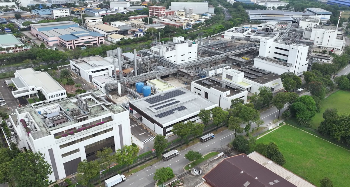 Birdseye view of Jurong site