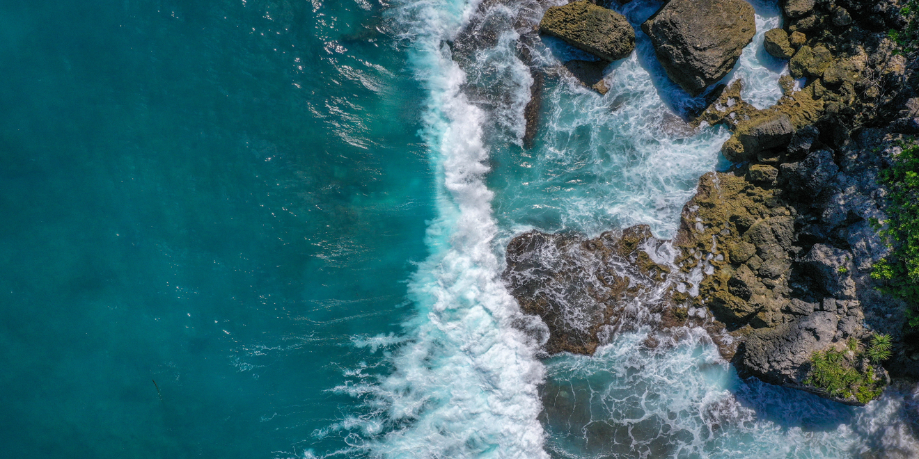 The ocean with rocks
