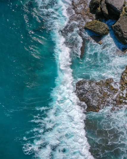 The ocean with rocks