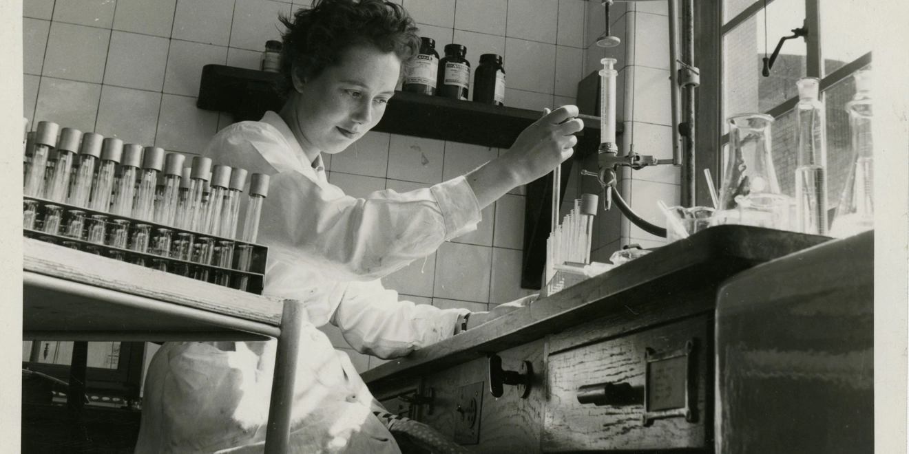 woman in a lab