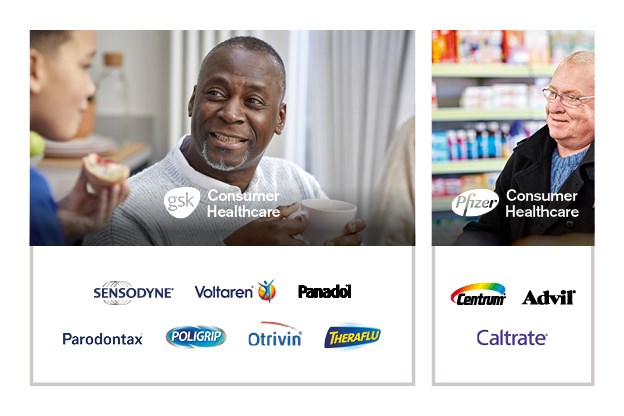 combination of GSK and Pfizer brands