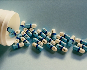 HIV medication capsules, 1987