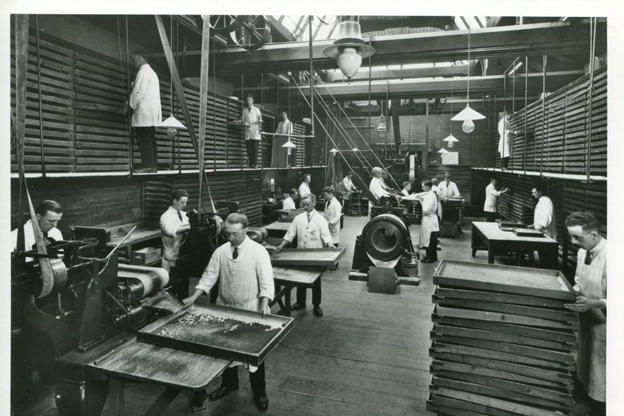 Pill making room, 1890s