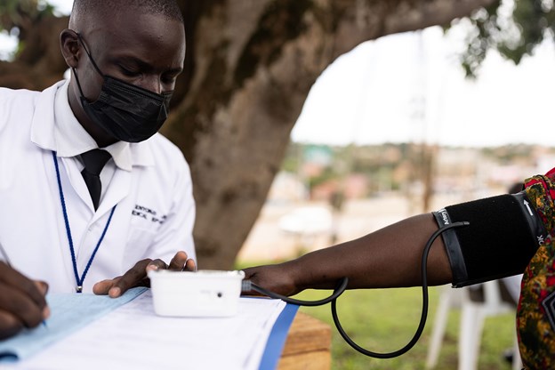 Doctor seeing a patient