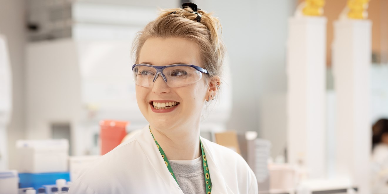 Lady in the lab