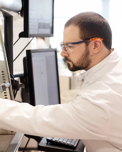 GSK lab scientist portrait
