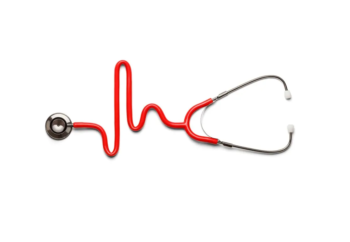 Red stethoscope