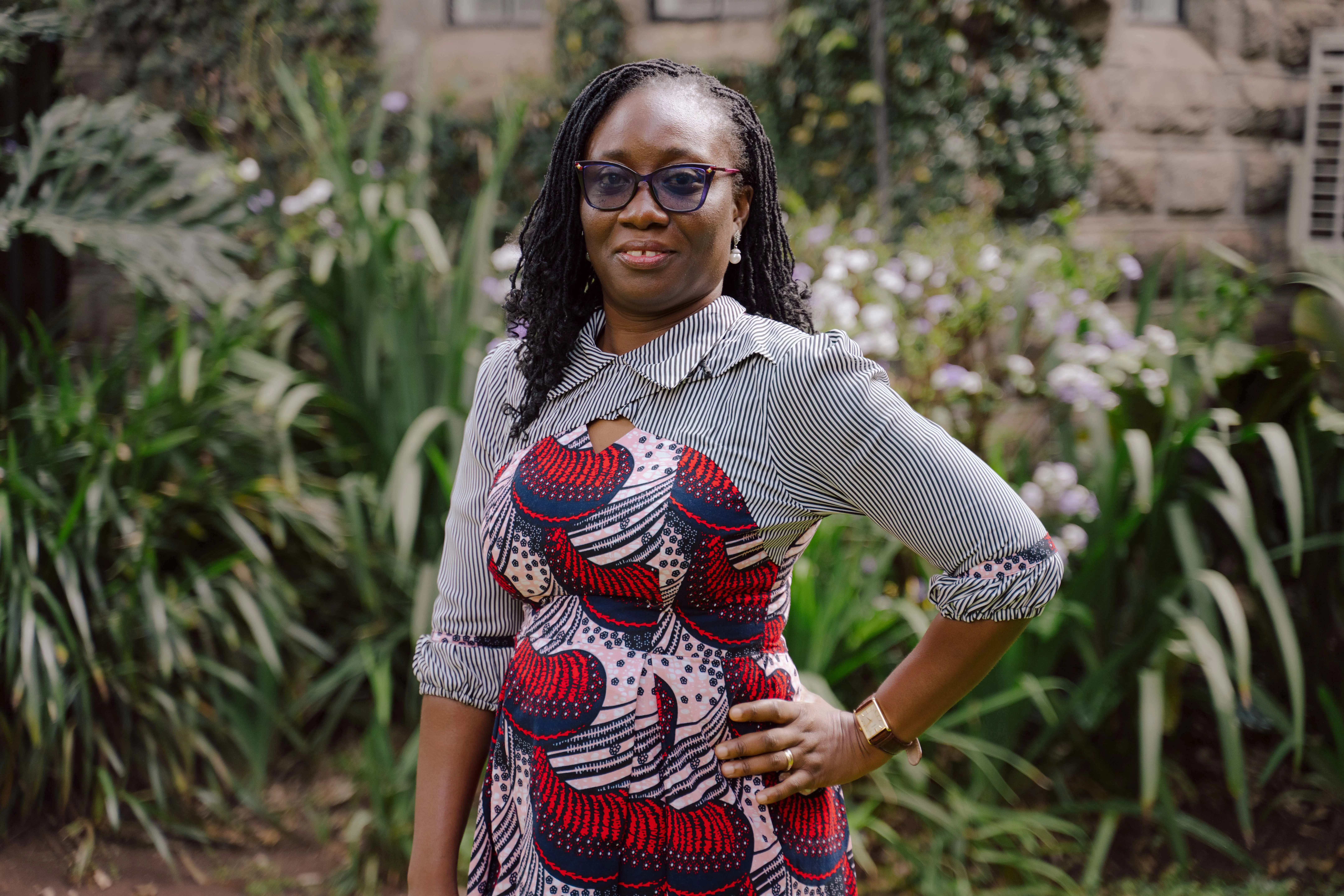 woman posing for camera