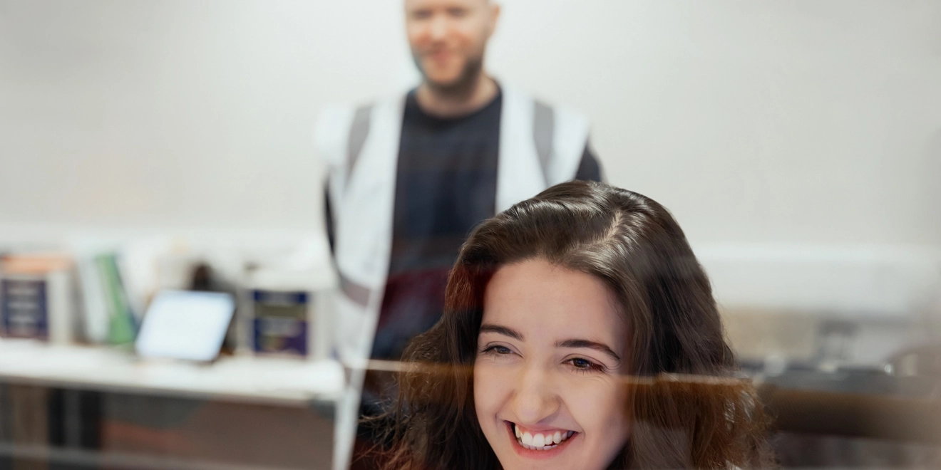 warehouse office worker
