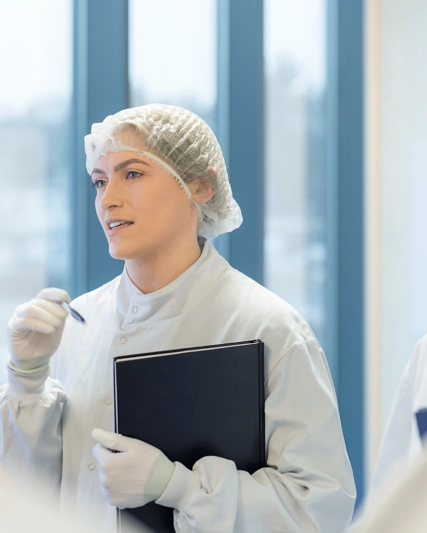 Team of scientists in meeting