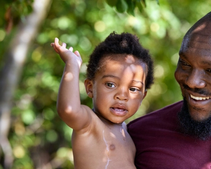 Patient father and his son