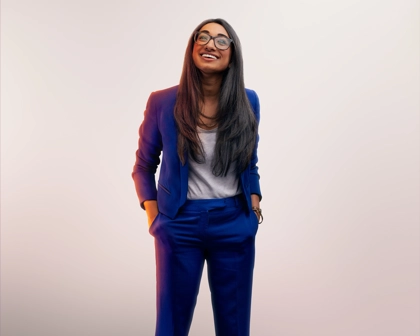 Lady smiling
